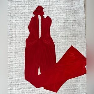 Fashion Nova Red Jumpsuit